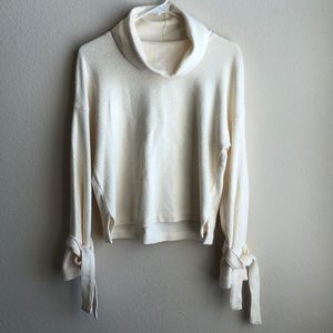 Madewell tie-sleeve turtleneck